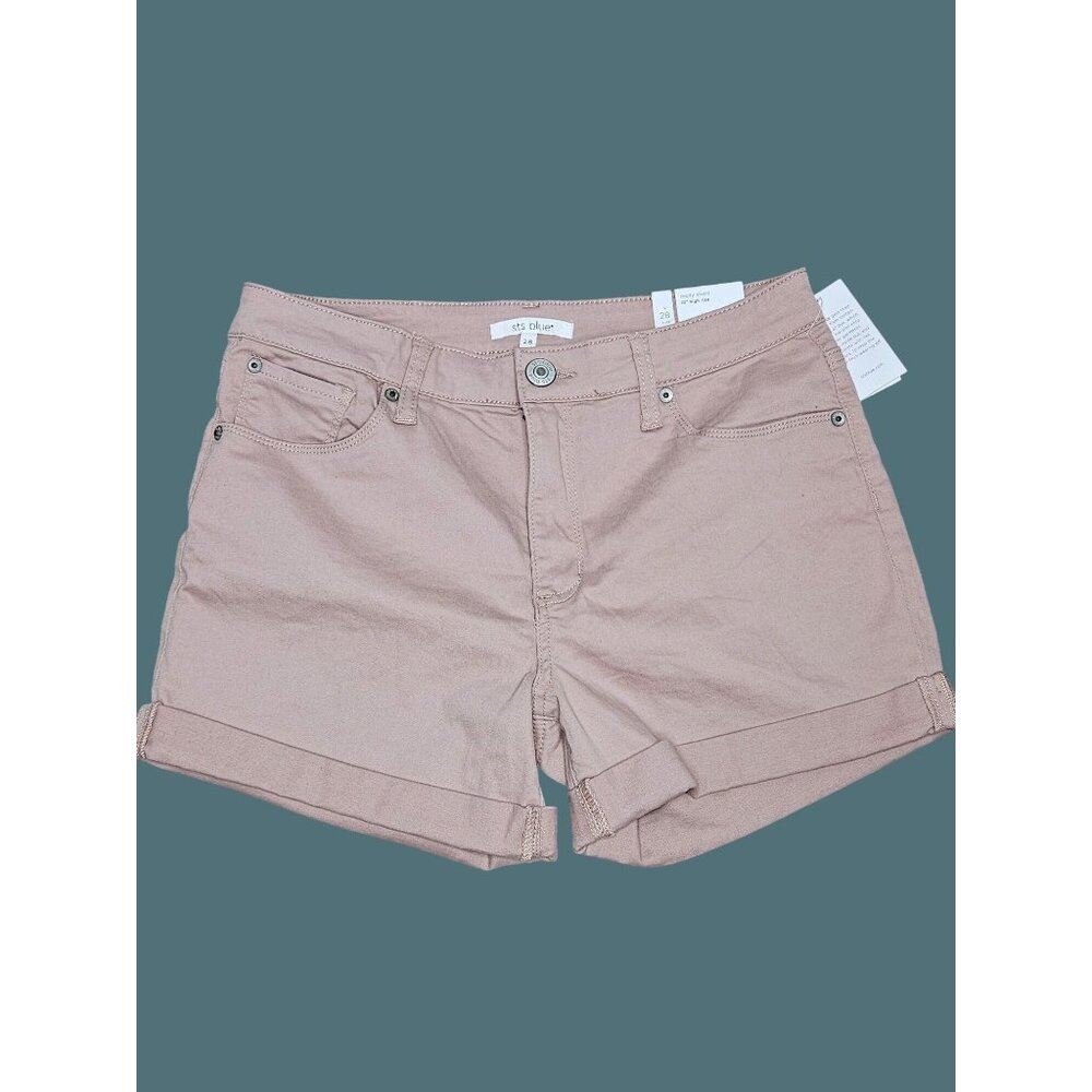 Sts Blue Molly Short 10" High Rise Dusty Rose Cuffed Shorts Womens Size 28